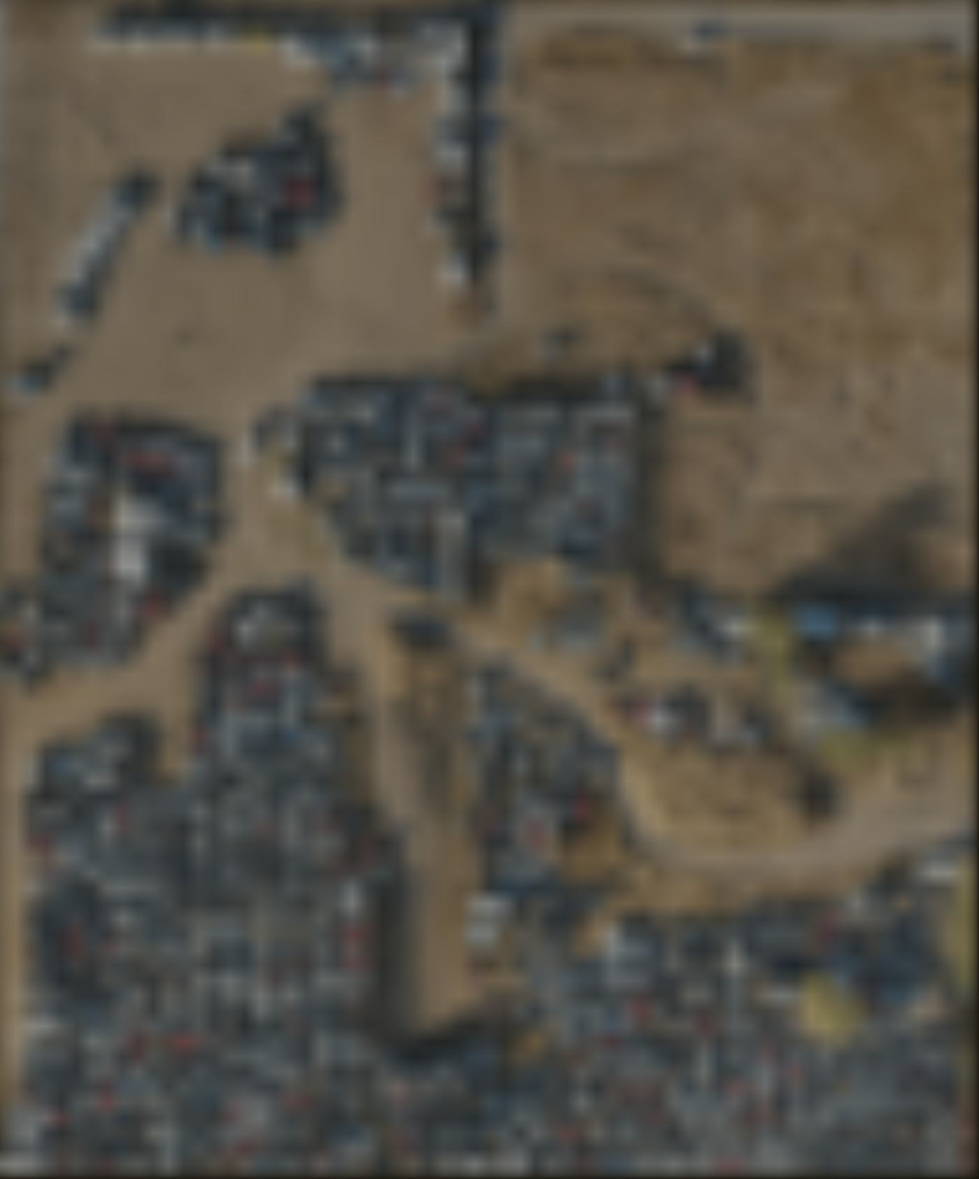 Standard satellite view of a salvage yard